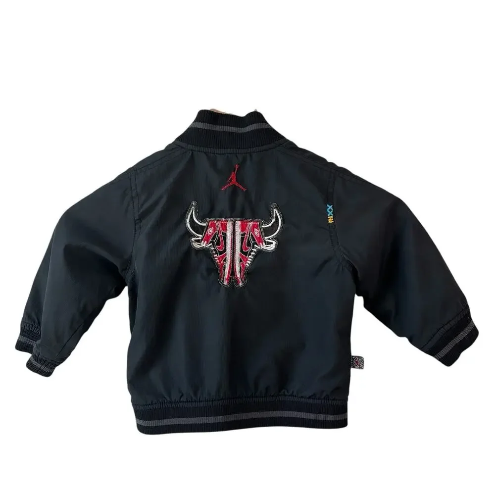 Nike Air Jordan Jacket Bomber 18 Month Mid 1 Chicago Bulls Jumpman